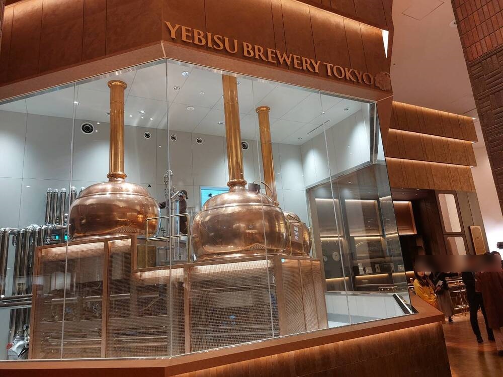 「YEBISU BREWERY TOKYO」ブルワリーの醸造施設