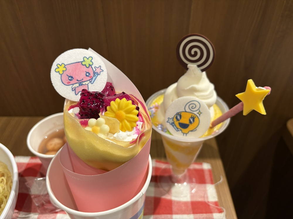 クレープやソフトクリーム