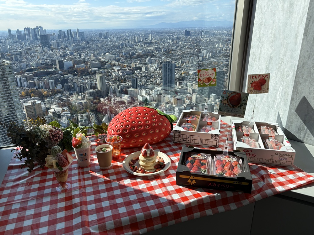 いちごづくしのメニュー