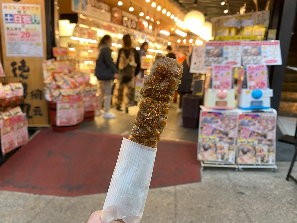 寺子屋本舗の「串ぬれおかき」
