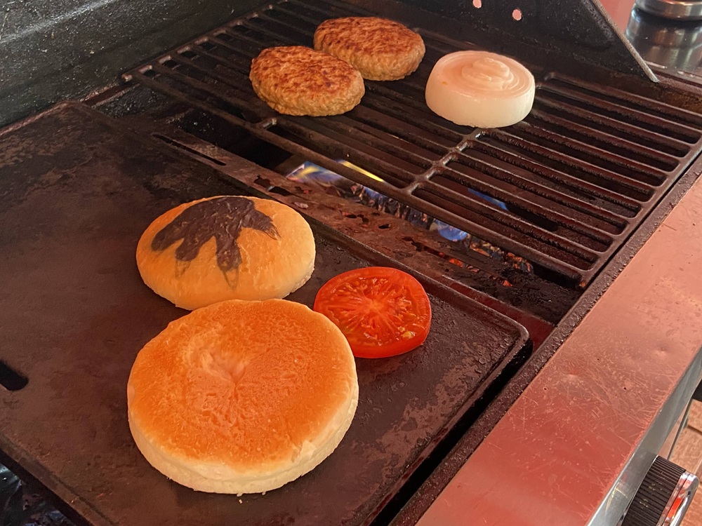 グリルで焼きたてを食べられる