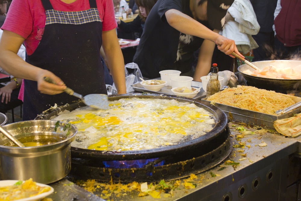 士林夜市の屋台飯