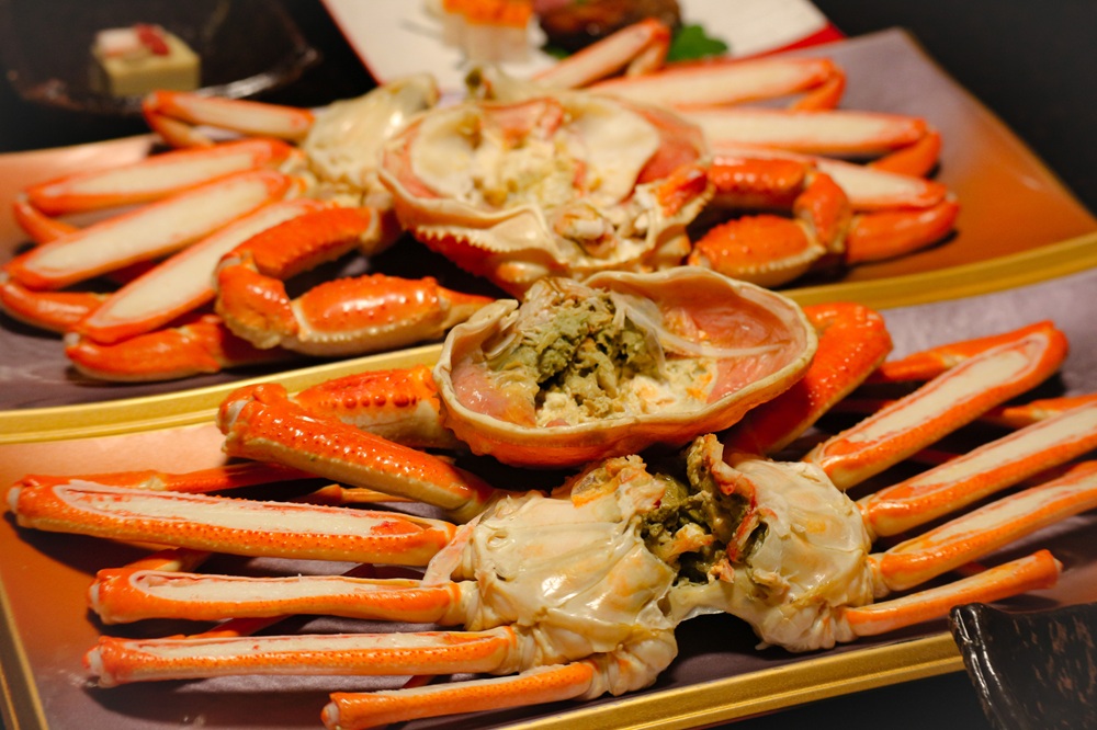 城崎温泉で蟹宴会
