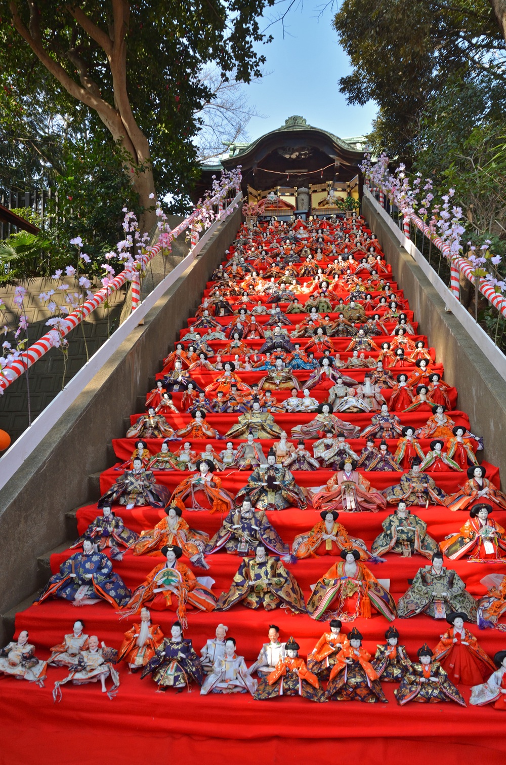 愛宕神社大雛段飾り